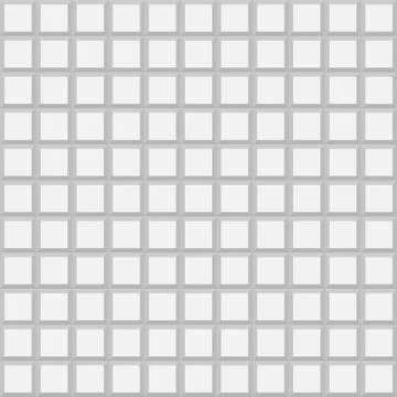 White gray 3D volume cubes. Vector geometric seamless pattern. 2d, 3d geometr Stock Illustration