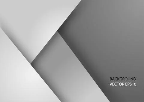 White gray and black background with shadow vector illustration. Stock Illustration