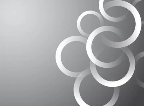 White gray background with circles Stock Illustration
