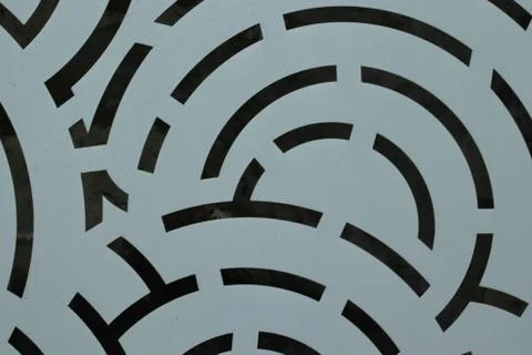 White gray background pattern with circle lines 스톡 사진
