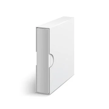 White gray box cover with group of blank books Ilustración de archivo