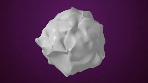 White gray color multi smooth segment glowing multidimensional energy sphere. Stock Footage 237706540