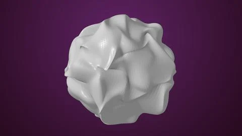 White gray color multi smooth segment glowing multidimensional energy sphere Illustration
