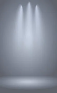 White with gray panoramic studio background with white glow - Vector Stock Illustration