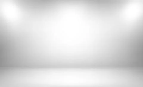 White with gray panoramic studio background with white glow - Vector Stock Illustration