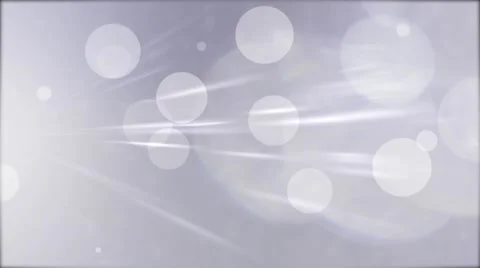 White, Gray &amp; Silver Soft Bokeh Orb Shape VJ Loops Motion Background HD Stock Footage 60358998