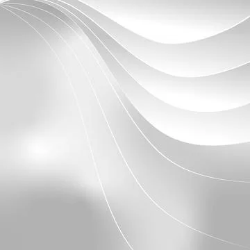 White - gray vector background with wavy lines - illustration イラスト素材