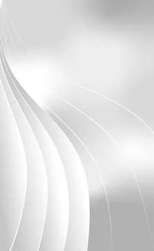 White - gray vector background with wavy lines - illustration Stockillustratie