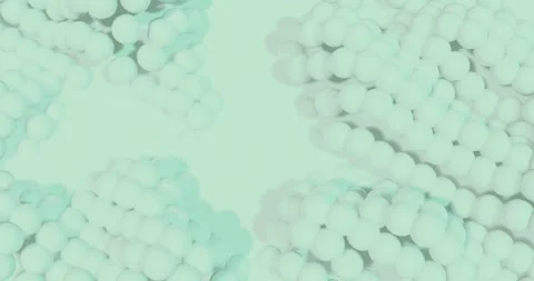 White, green to purple gradient abstract balls bubbling animation. Stock Footage 347297637