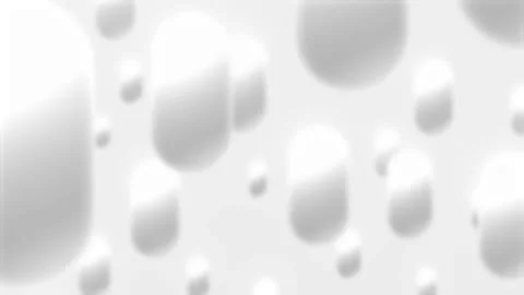 White grey abstract motion 3d spheres soairing on white background Stock Footage 303858883