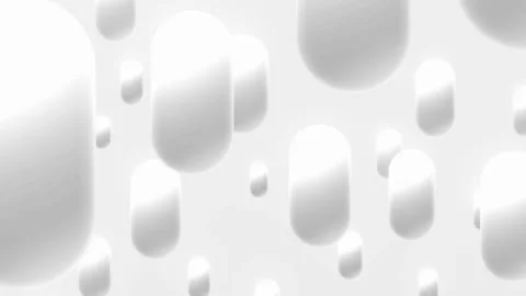 White grey abstract motion 3d spheres soairing on white background Stock Footage 303859259