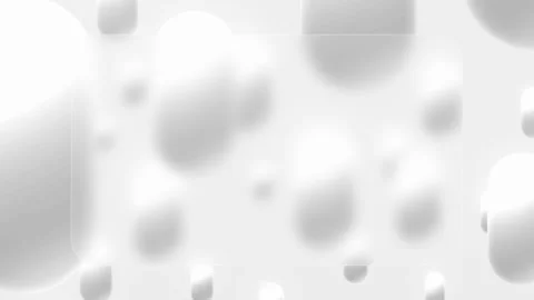 White grey abstract motion 3d spheres soairing on white background Stock Footage 303860717