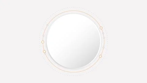 White grey circle technology background abstract Stock Illustration