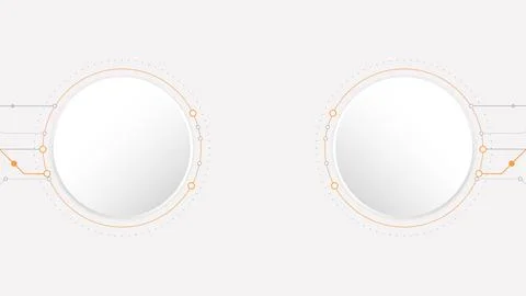 White grey circle technology background abstract. Stock Illustration