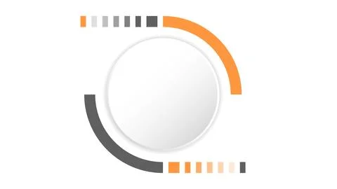 White grey circle technology background abstract. 库存插图