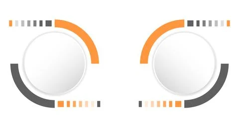 White grey circle technology background abstract. 库存插图