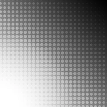White grey dots halftone on black background for abstract concept Stock Illustration