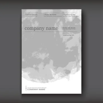 White grey gradient Watercolor explosion shape artistic covers d Illustrazione stock