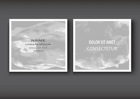 White grey gradient Watercolor explosion shape artistic covers d Stock Illustration
