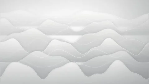 White Grey Gradient Wave Loop - Slow Minimal Backdrop Stock Footage 344033121