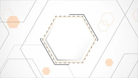 White grey polygon technology background abstract. Stock Illustration