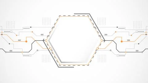 White grey polygon technology background abstract. Stock Illustration