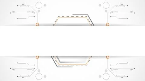 White grey polygon technology background abstract. Stock Illustration