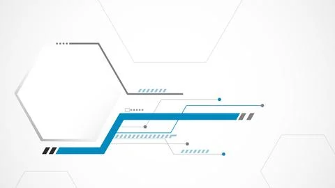 White grey polygon technology background abstract. Stock Illustration