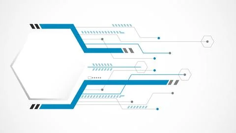 White grey polygon technology background abstract. Stock Illustration