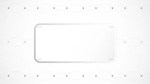 White grey rectangle technology background abstract. Illustrazione stock