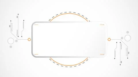 White grey rectangle technology background abstract. Stock Illustration