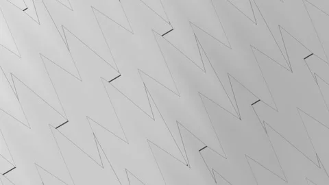 White grey shadow zigzag waves animation abstract seamless background Stock Footage 285519167