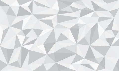 White Greyish Crystal Low Poly Art Background Stock Illustration