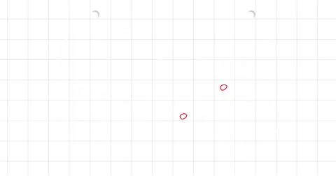 White grid background highlighting two red circles marking grid intersections, Stock Photos