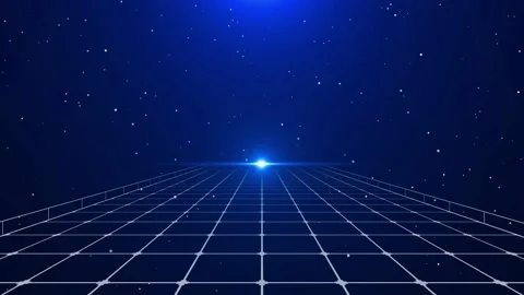 White grid lines in blue background Stock Footage 139038096
