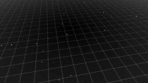 White Grid with Particles Video stock 299780647