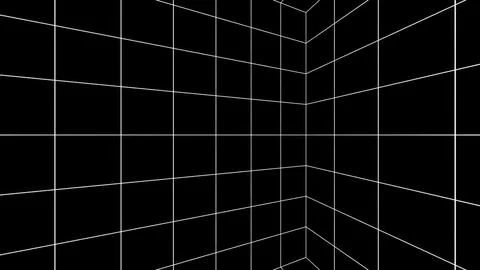 White grid wireframe Stock Illustration