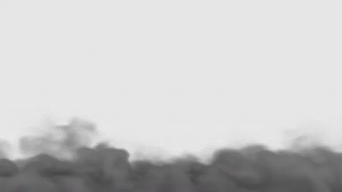 White ground smoke blowing bottom of frame looping on alpha background in 4K 스톡 동영상 237611279