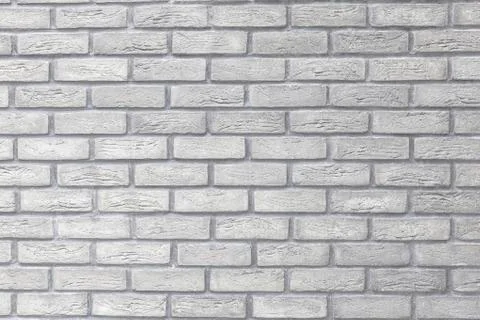 White grunge brick wall background Ilustración de archivo