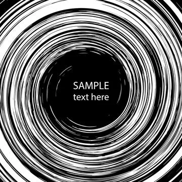 White grunge vortex shape on white background Stock Illustration