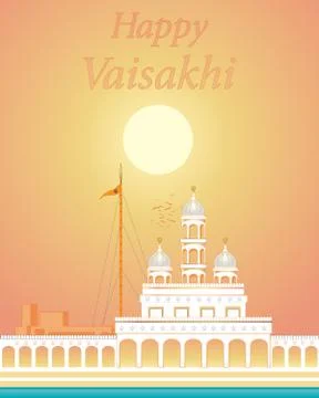 White gurdwara Stock Illustration