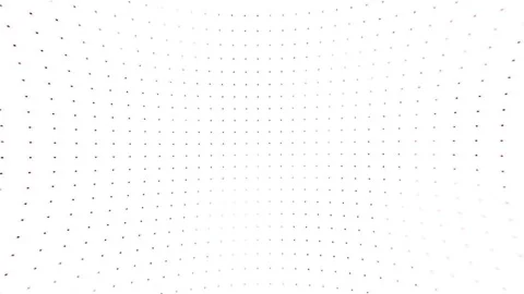 White halftone dots pattern motion background, clean stipple texture seamless lo Stock Footage 340498201