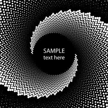 White halftone dots zigzag shape Stock Illustration