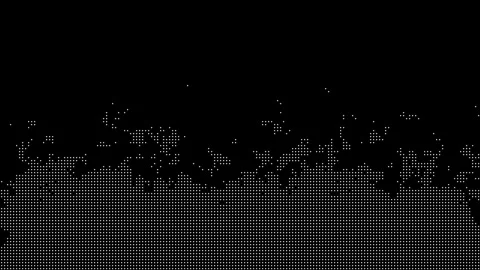 White Halftone Noise Frequency Visualizer Dot Matrix Motion Background 스톡 동영상 339510107