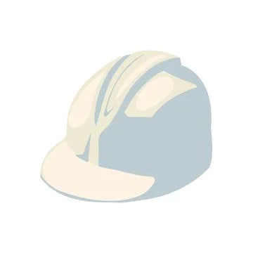 White halmet design Stock Illustration