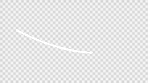 White hand drawn brush stroke underline animation set Video stock 296736500