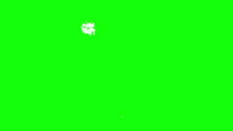 White Hand-Drawn Doodle Fireworks Exploding Animation on Green Screen Background 스톡 동영상 342779624