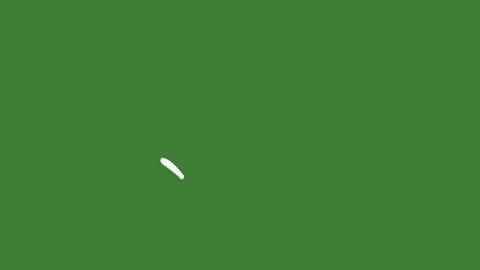 White Hand-Drawn Liquid Stroke Shape Elements on Green Screen Stock Footage 330467509