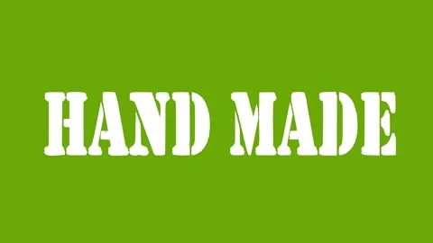 White hand made vibrant text animation Stock Footage 341589182