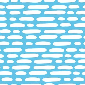 White Hand painted line pattern variation Stock Illustration